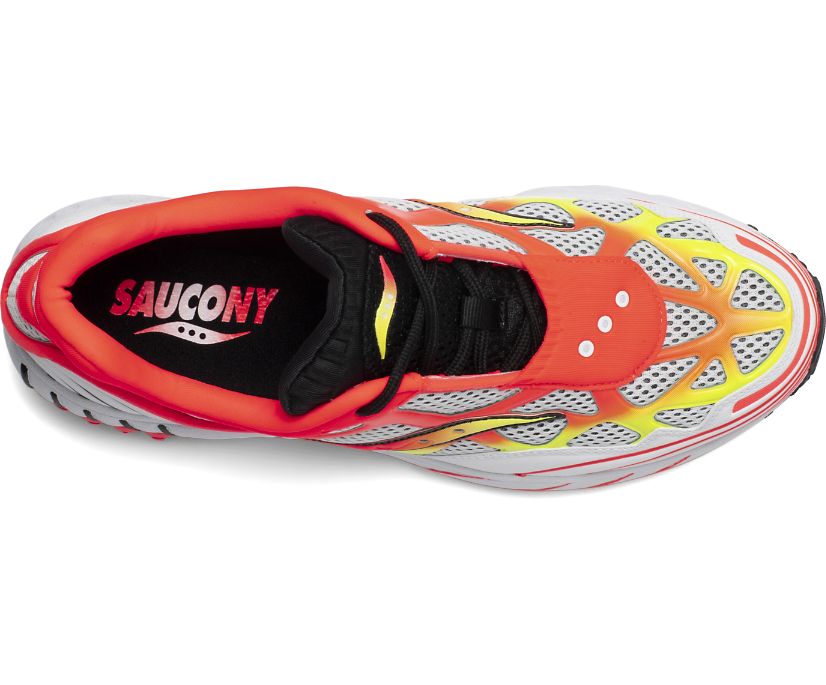 Women's Saucony Grid Web Originals White / Red / Yellow | Singapore 006YXFU